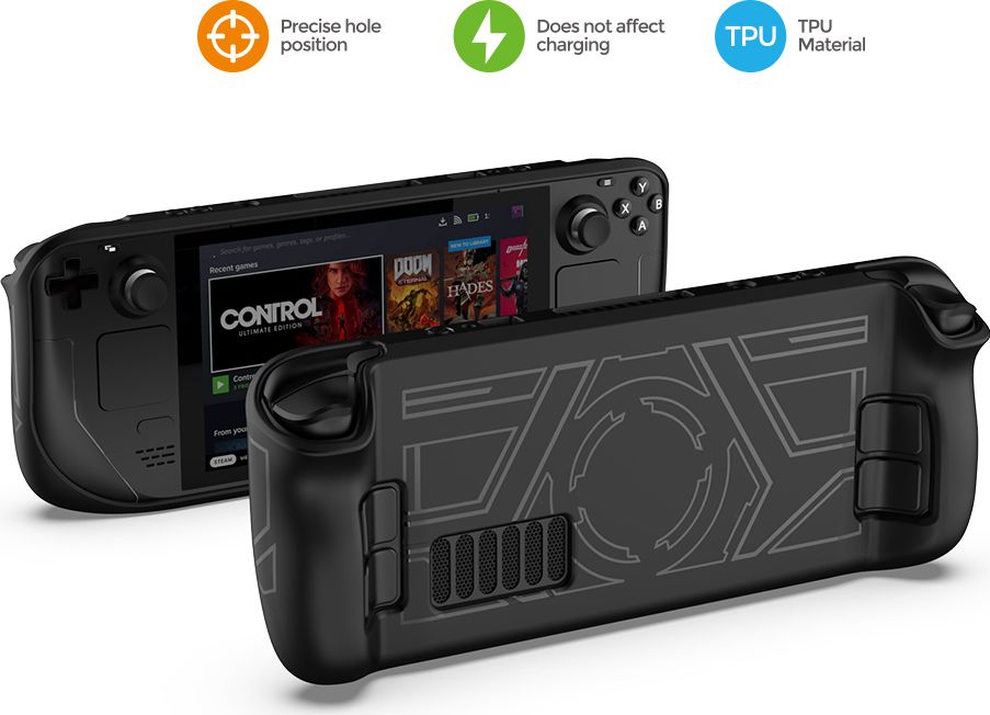 Силиконовый чехол DOBE для Steam Deck (зелёный) (TY-2830)