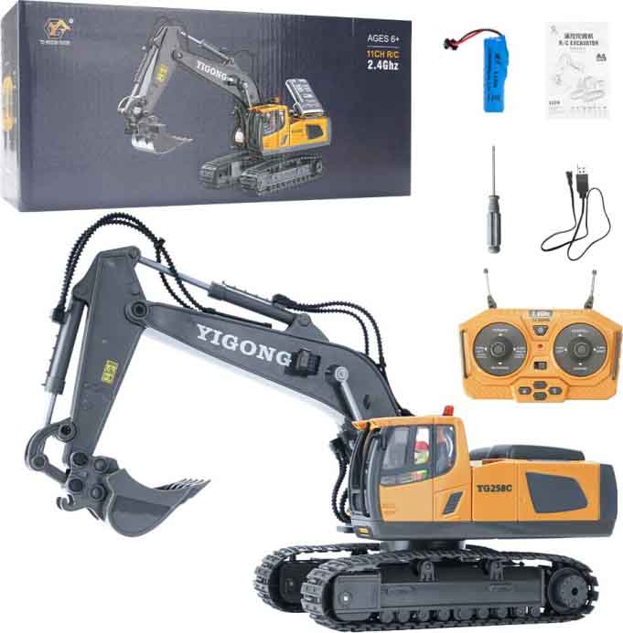 Радиоуправляемая модель Hui Na Toys экскаватор BC1037 YiCong