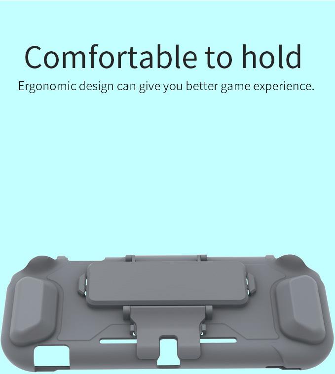 Защитный чехол с держателем DOBE для Nintendo Switch (бирюзовый) (TNS-19121)