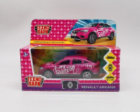 Машина металл RENAULT ARKANA ДЛЯ ДЕВОЧЕК 12 см, двер, багаж, инер, роз, кор. Технопарк в кор.2*36шт ARKANA-12GRL-PK
