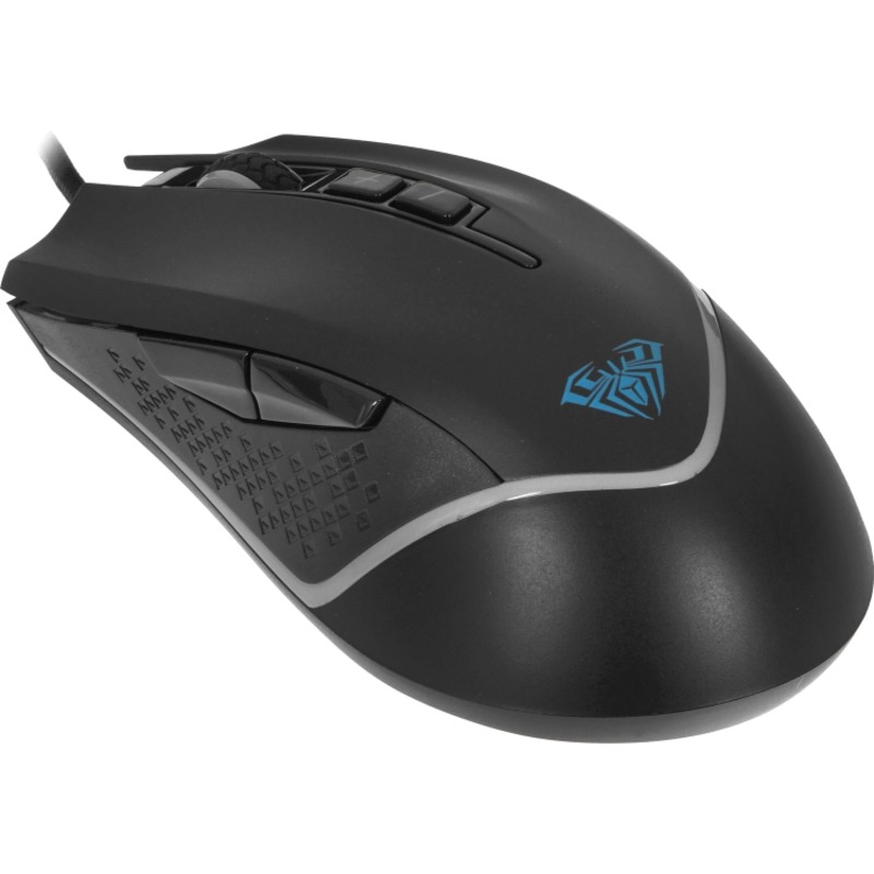 Компьютерная мышь AULA F805, Чёрная + Многоцв. подсветка