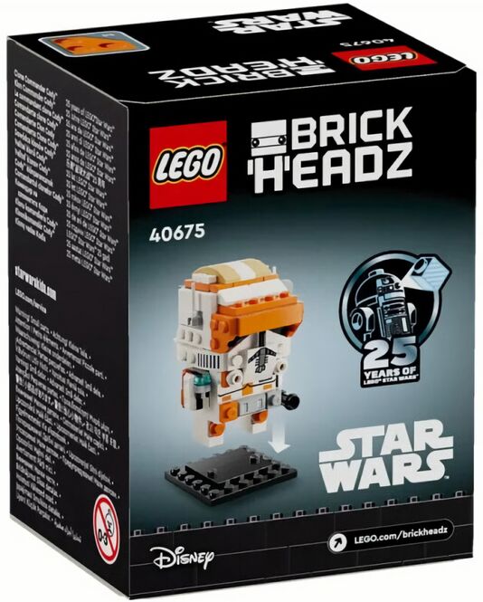 (EU) Конструктор LEGO Brick Headz Звездные войны: Командир клонов Коди (40675)