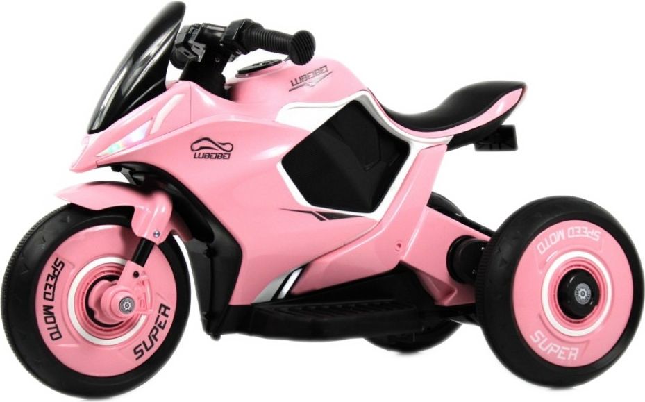 Детский электромотоцикл RiverToys G004GG розовый