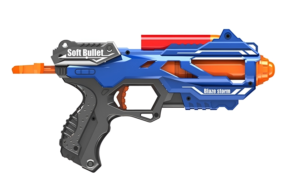 Бластер Blaze Storm механический с мягкими мегапулями, Zecong Toys ZC7108