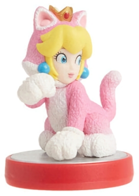 (CN) Фигурка коллекционная для игровой консоли Пич-кошка (Super Mario Collection)