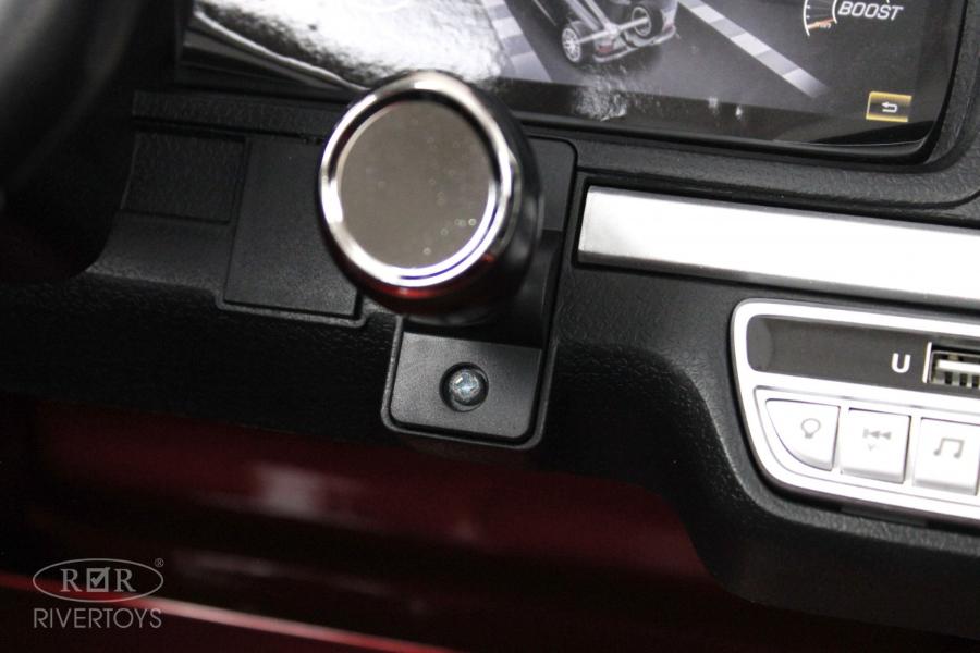 Детский электромобиль RiverToys Mercedes-AMG G63 4WD (S307) вишневый глянец