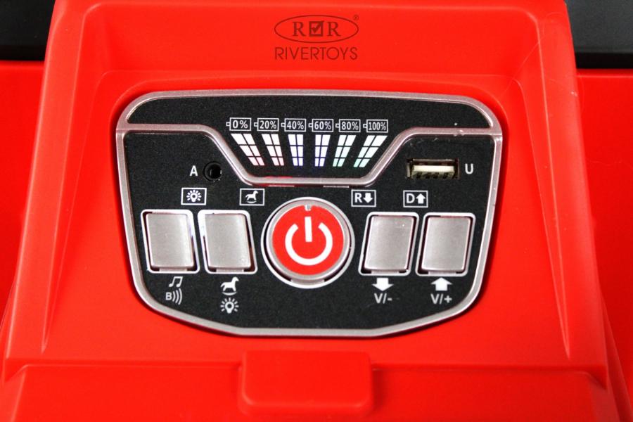 Детский электромобиль RiverToys G001GG красный