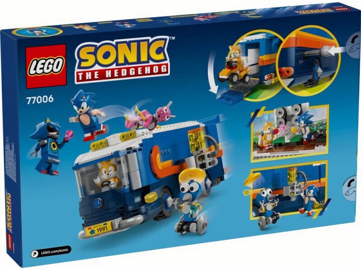 (EU) Конструктор LEGO Sonic Командный грузовик отряда Соника (77006)