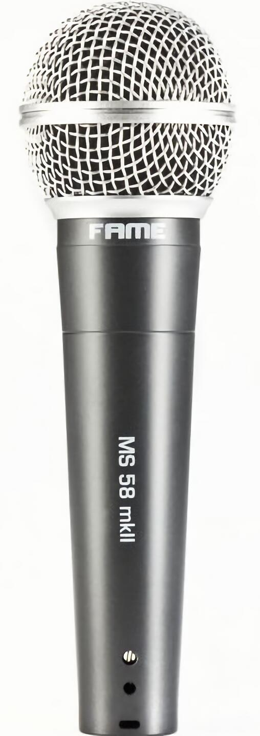 

(EU) Микрофон динамический FAME MS 58 MKII, вокальный, кардиоидный