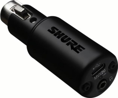 (EU) Цифровой аудиоинтерфейс Shure Motiv MVX2U, USB-C, XLR, 48V, 60 дБ