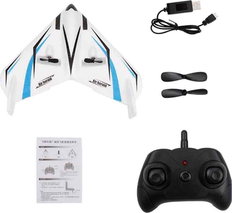 Радиоуправляемая модель Fei Xiong самолет-крыло для дома и начинающих пилотов(FX603-BLUE)