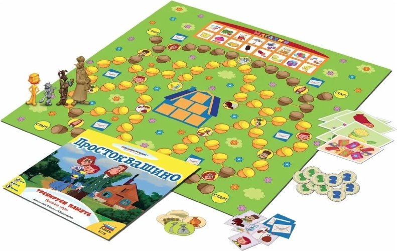 Настольная игра ZVEZDA Простоквашино: Тренируем память (Обучающая)(ZV-8778)