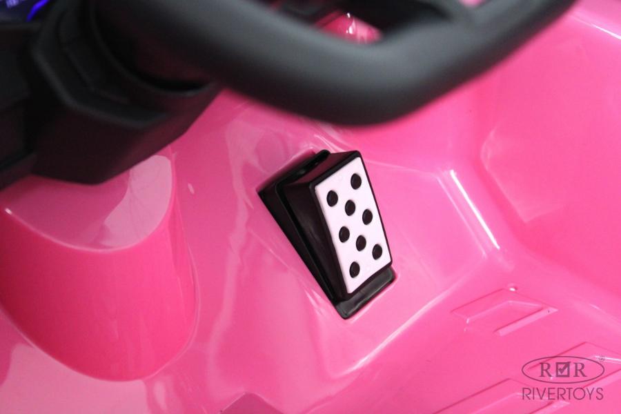 Детский электромобиль RiverToys Lamborghini Huracán STO (E888EE) розовый