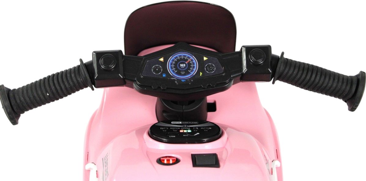 Детский электромотоцикл RiverToys G004GG розовый