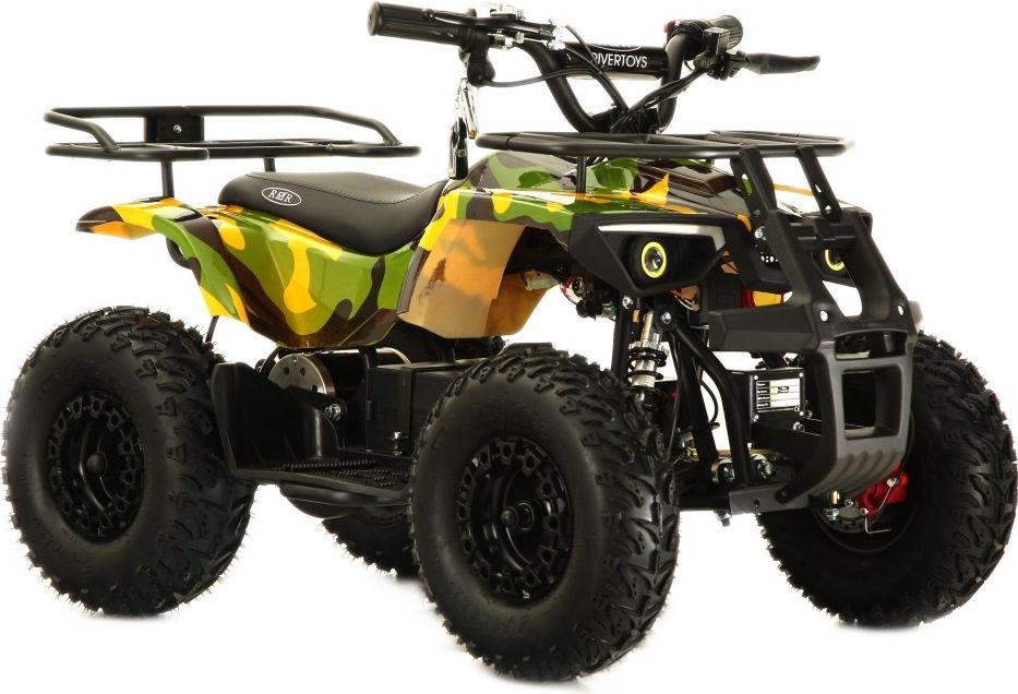 Детский электроквадроцикл RiverToys TIKI LUX желтый камуфляж