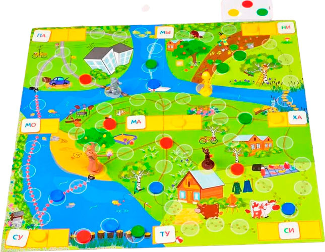Настольная игра ZVEZDA Простоквашино: Читаем по слогам (Обучающая)(ZV-8696)