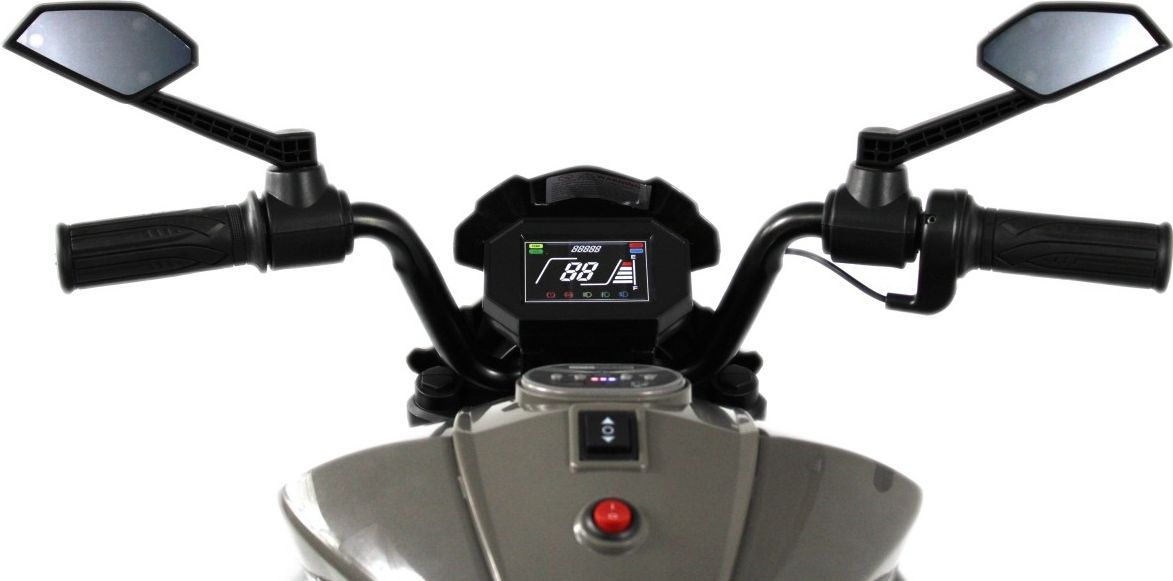 Детский электромотоцикл RiverToys C111MC серый