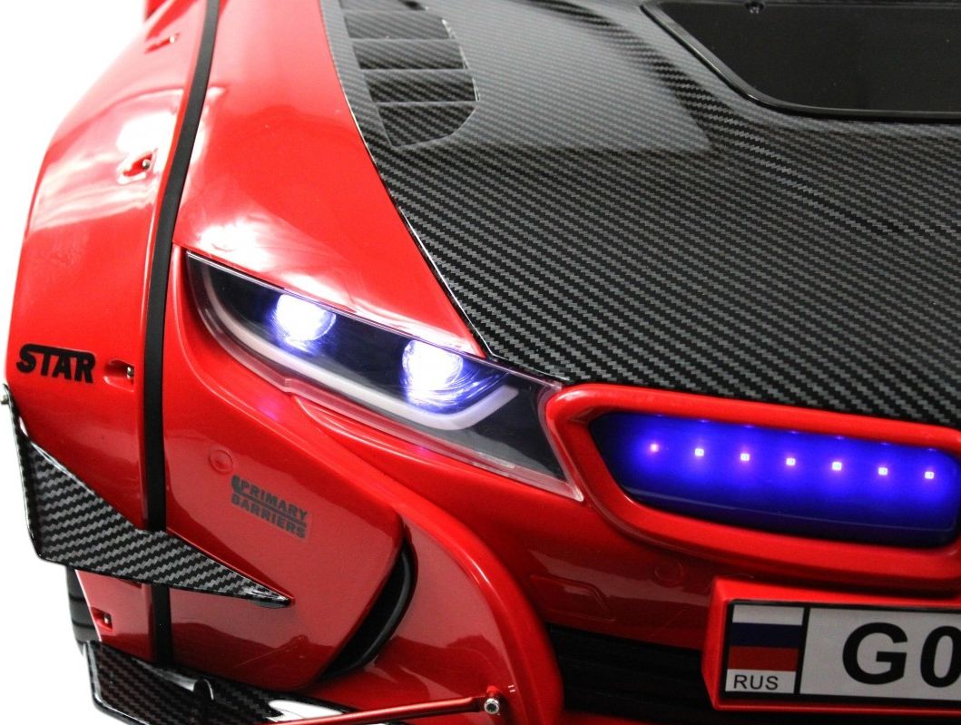 Детский электромобиль RiverToys (G007GG-RED) красный