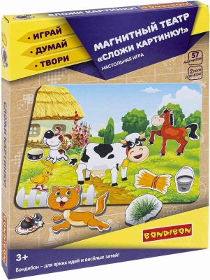 (EU) Настольная игра Bondibon Магнитный театр «Сложи картинку!»