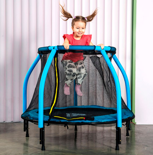 Батут DFC JUMP KIDS 48 синий, сетка (120см) 48INCH-JD-B