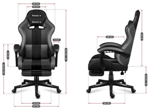 (EU) Игровое кресло Huzaro HZ-Force 4.7, 268496045, Чёрное