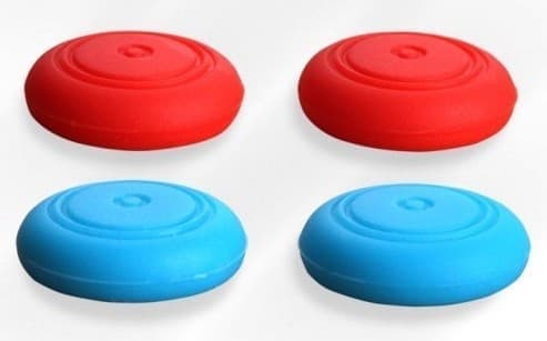 4 накладки на стики для контроллеров Joy-Con (синий-красный)