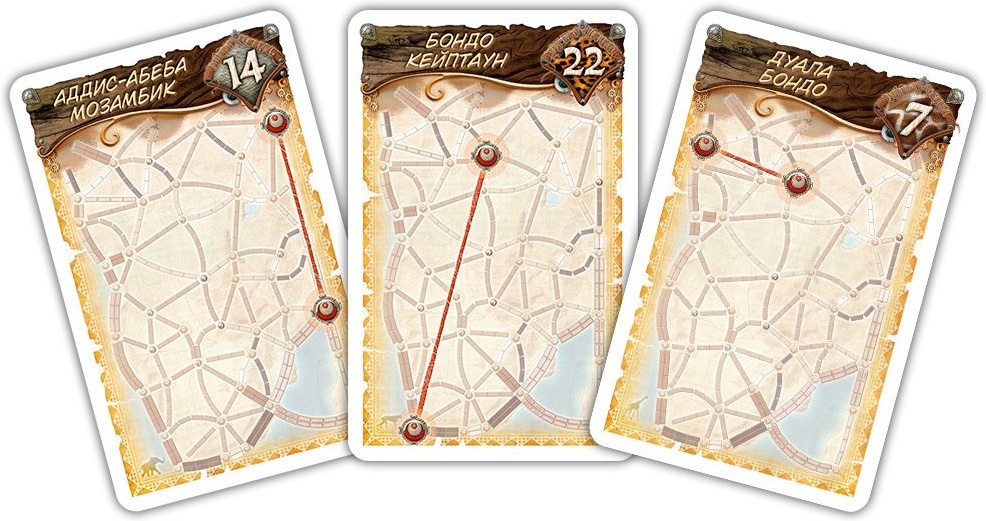 (EU) Настольная игра Hobby World Ticket to Ride: Сердце Африки (доп)