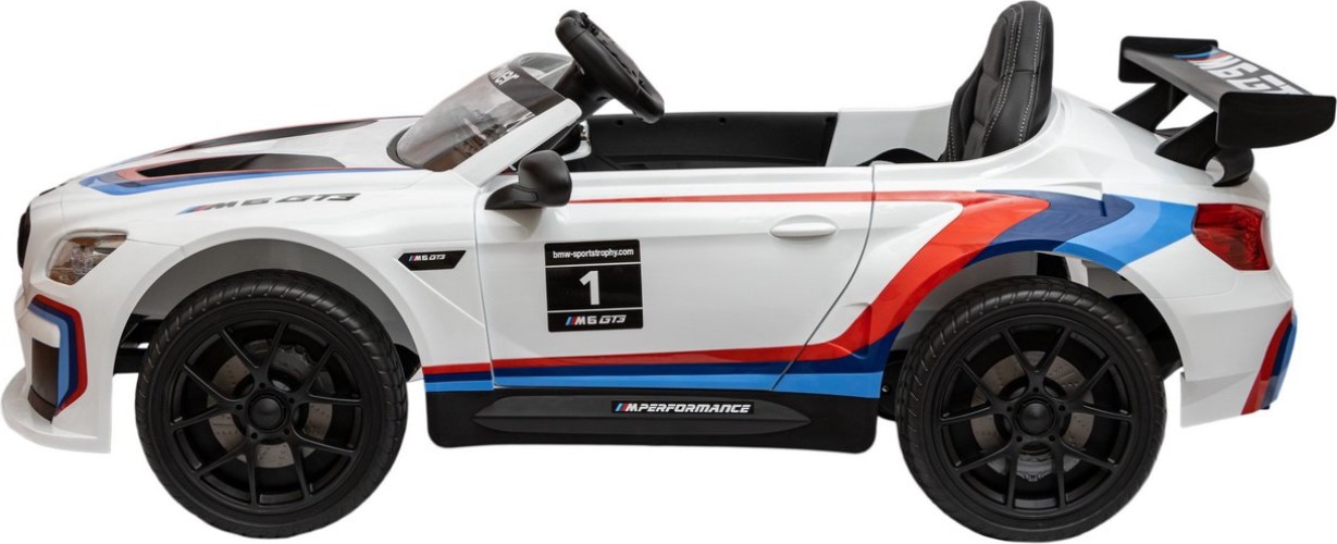 Купить Детский электромобиль ToyLand BMW М6 GT3 белый (6666R Б)
