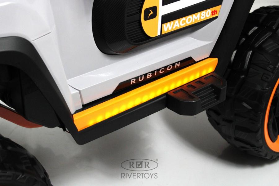 Детский электромобиль RiverToys E007EE серо-оранжевый