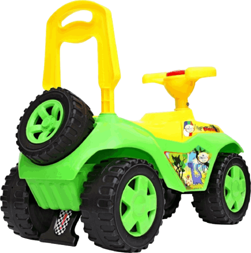 Каталка Orion Toys Ориоша с клаксоном (зелёная)