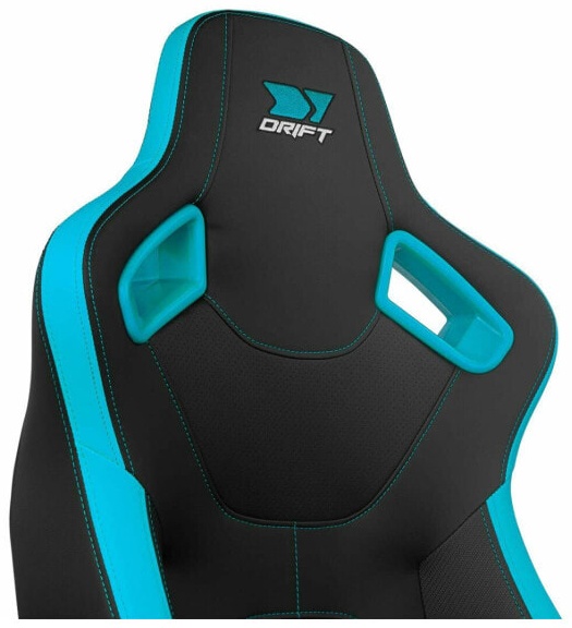 (EU) Игровое кресло DRIFT DR600BL, 269679086, Чёрное/Голубое