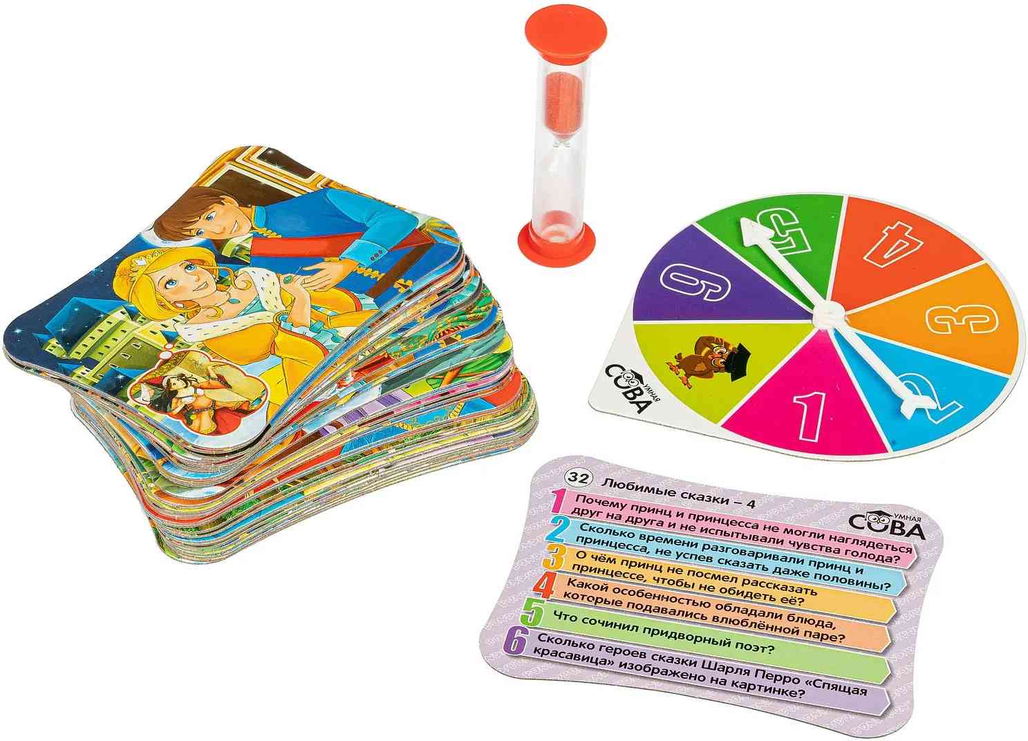 (EU) Настольная игра Bondibon Игра-викторина Умная Сова «Любимые сказки 4»
