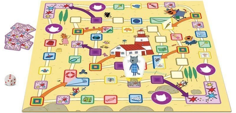 Настольная игра ZVEZDA Три кота. Поход к маяку., детская, ZV-8769