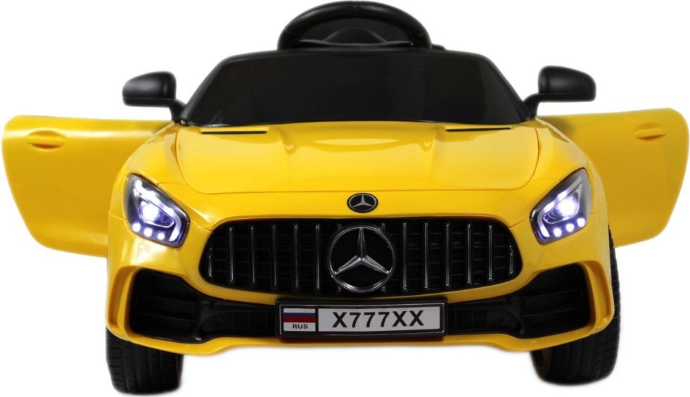 Детский электромобиль RiverToys Mercedes-Benz AMG GT X777XX желтый