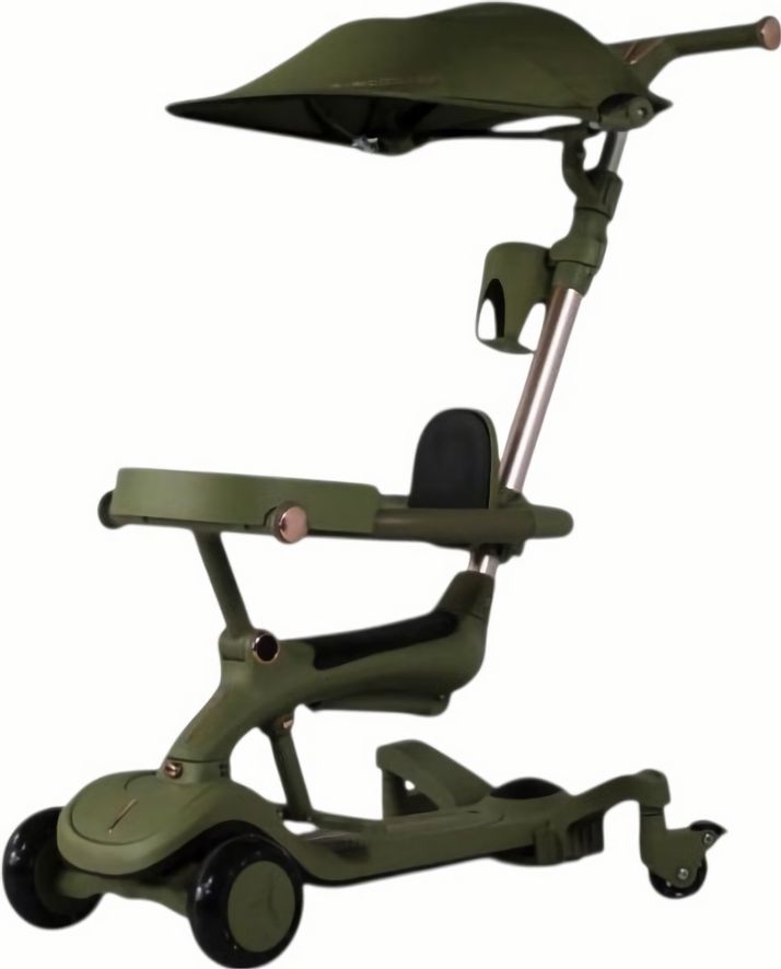 Детский cамокат-беговел RiverToys (HB-111-A) (зеленый)