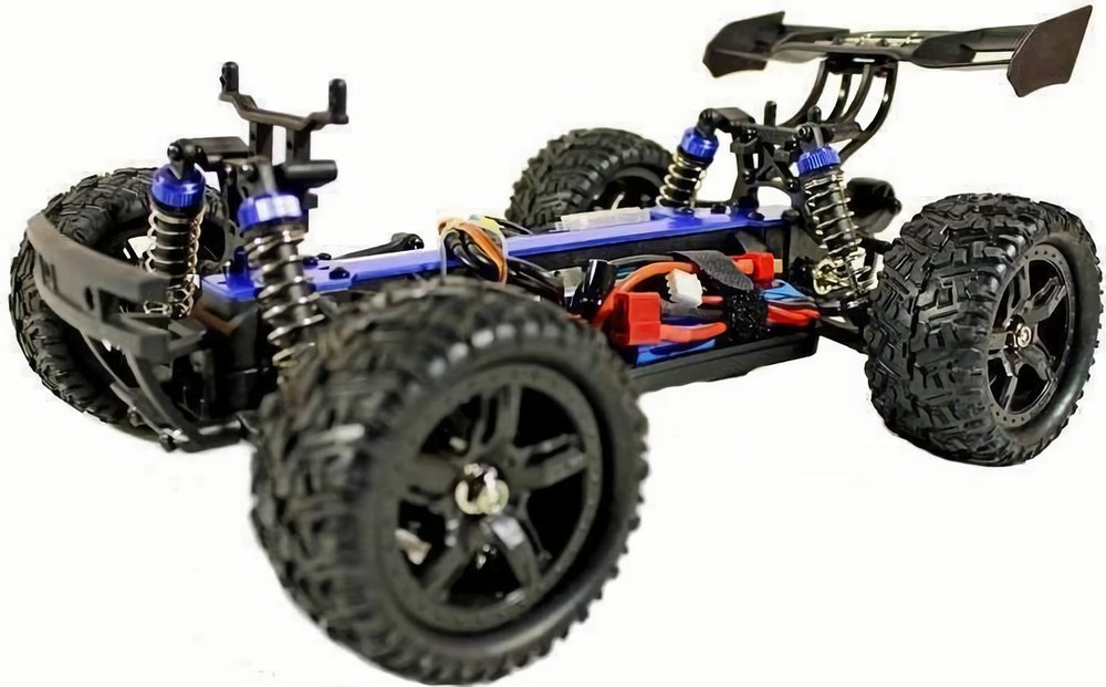 Радиоуправляемая трагги Remo Hobby S EVO-R Brushless (синяя) 4WD 2.4G 1/16 RTR (E594-003)