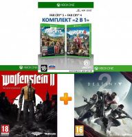 ИгроПак для XBOX One: Far Cry 4 + Far Cry 5 + Wolfenstein 2: The New Colossus + Destiny 2