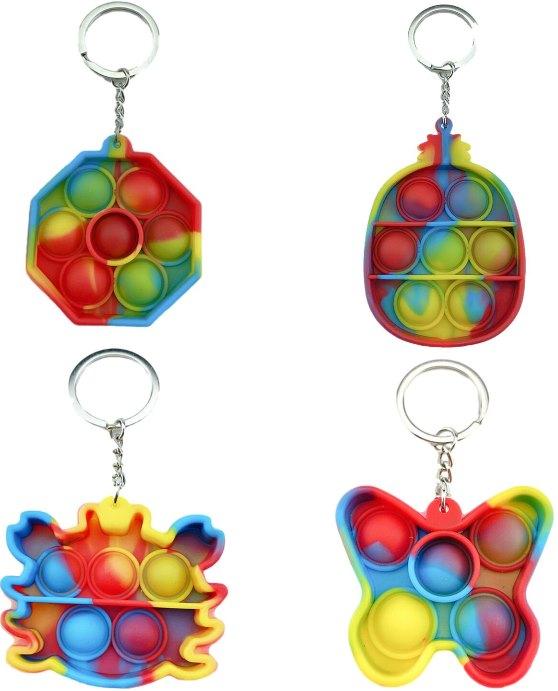 Брелок-игрушка POP IT Восьмиугольник (6х6см) антистресс (тактильная, сенсорная)