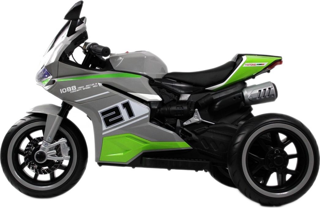 Детский электромотоцикл RiverToys C005MC серый