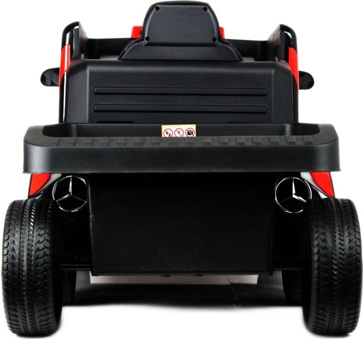 Детский электромобиль RiverToys Mercedes-Benz Axor с прицепом (H777HH) красный