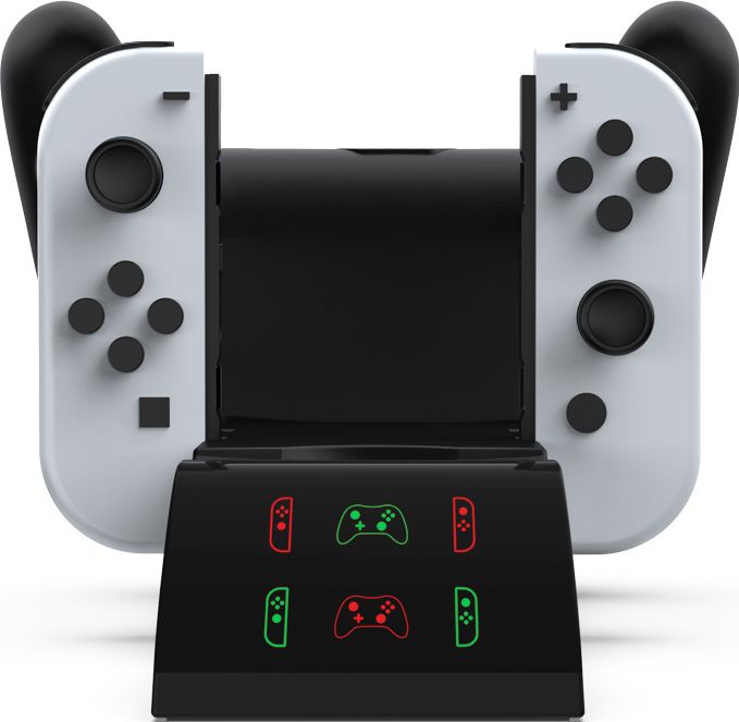 Зарядная док-станция DOBE «6 в 1» для Nintendo Switch (белая) (TNS-19035)