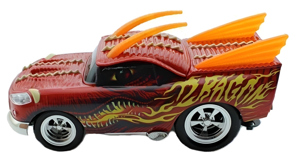 Машина Дракон на Р/У из серии Muscle Сar Wangfeng, 1/16 свет, звук, пульт пистолетного типа