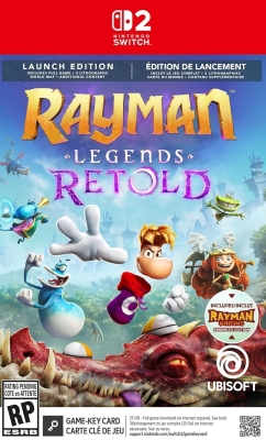 Игра Rayman Legends Retold - Launch Edition (Game-Key Card)  (Nintendo Switch 2, русская версия)