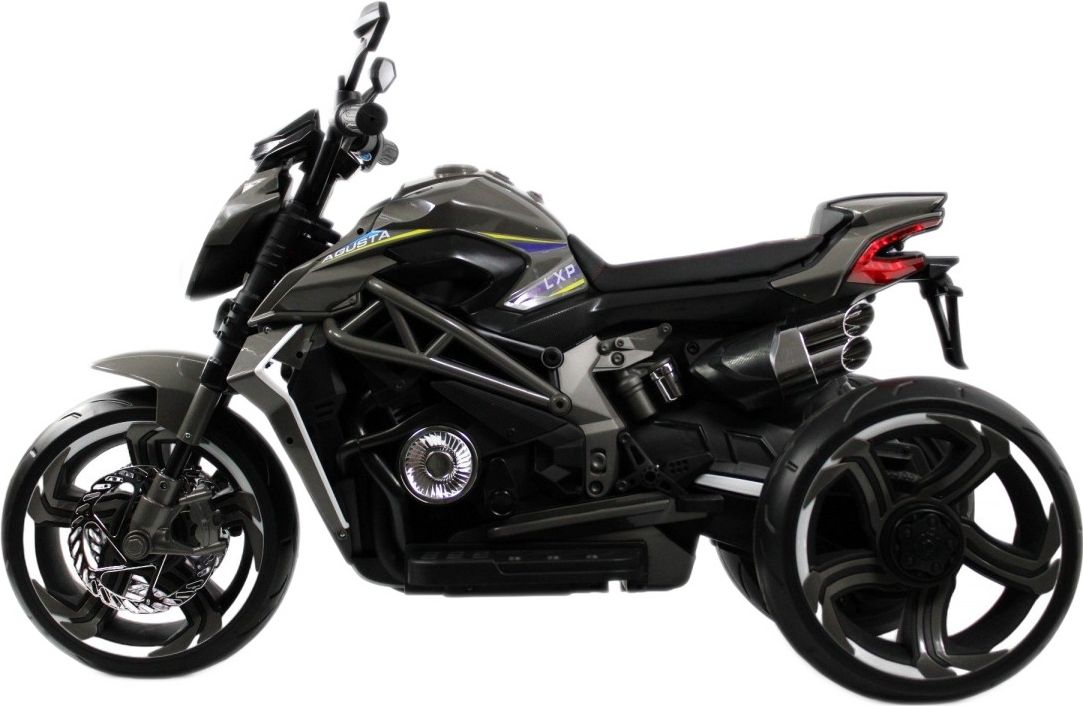 Детский электромотоцикл RiverToys C111MC серый