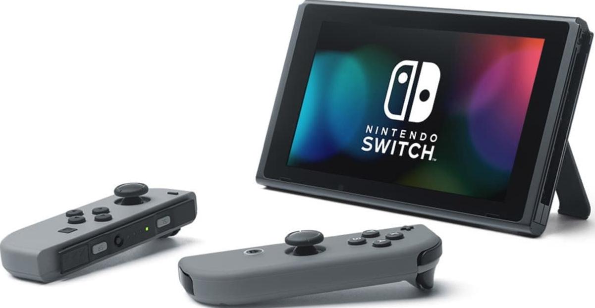 Nintendo Switch 32GB rev.2 (Серый) + защитная плёнка + игра The Legend of Zelda: Breath of the Wild