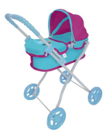 Коляска мет, 4*10см рез, рем,корз, перен. 45*29.5*56 КАРАПУЗ в кор.2*6шт 63CA-FR