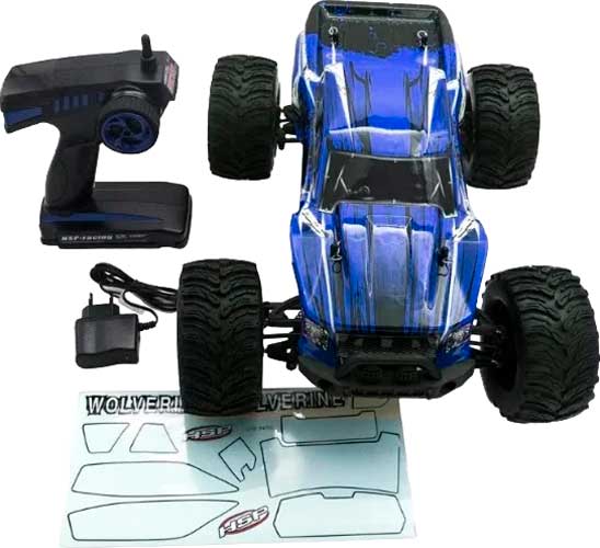 Радиоуправляемая модель HSP Wolverine PRO 4WD (1к10) синяя (94701PRO-70194)