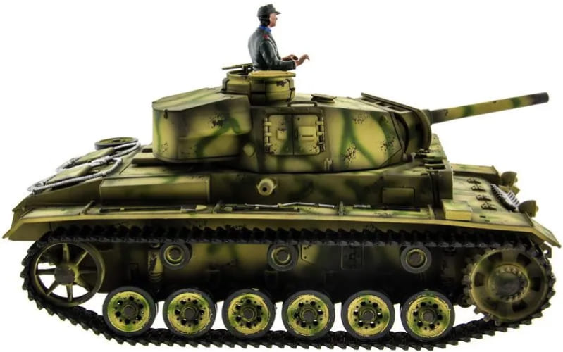 Р/У танк Taigen 1/16 Panzerkampfwagen III (Германия) HC (для ИК танкового боя) V3 2.4G RTR, TG3848-1HC-IR3.0