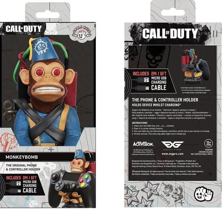 Фигурка-подставка Cable Guy: Call of Duty Monkey Bomb