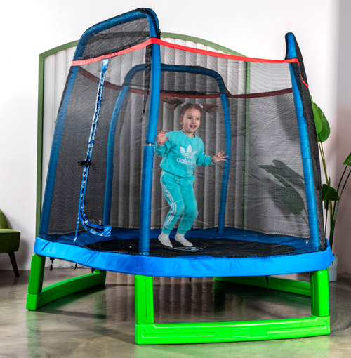 Батут DFC JUMP KIDS 7 синий, сетка (210см) 7FT-JD-B
